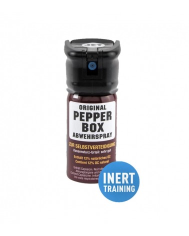 PEPPER-BOX TRAINING (SPRAY TEST AVEC DE L'EAU 40 ML) AVEC FLIP TOP (JET)