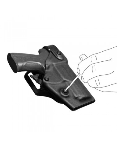 copy of Holster droitier Zoom VKZ804 noir pour GLOCK 17/18/19/22/23 avec lampe/laser