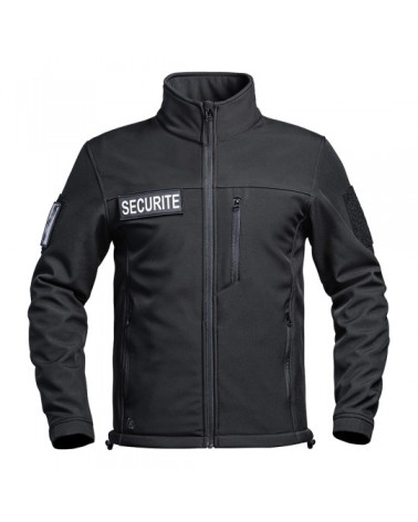 Veste Softshell SÉCU-ONE flap Sécurité noir