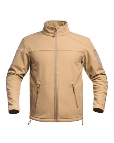 Veste Softshell FIGHTER (noir-bleu-vert-tan)