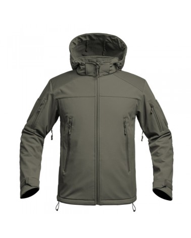 Veste Softshell V2 FIGHTER (noir-bleu-vert-tan)