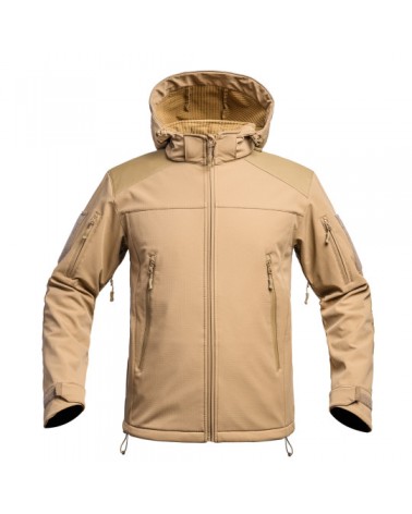 Veste Softshell V2 FIGHTER (noir-bleu-vert-tan)