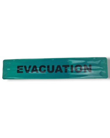 Brassard enrouleur EVACUATION vert